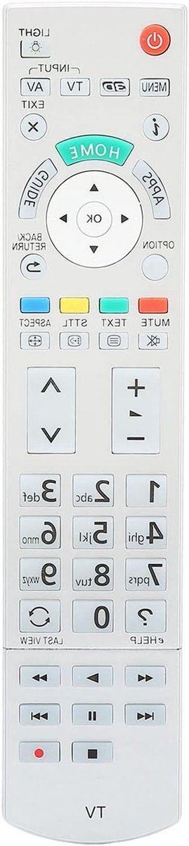 Universele Smart TV Afstandsbediening Geschikt voor Panasonic Modellen, Eenvoudig in Gebruik, Betrouwbare Verbinding