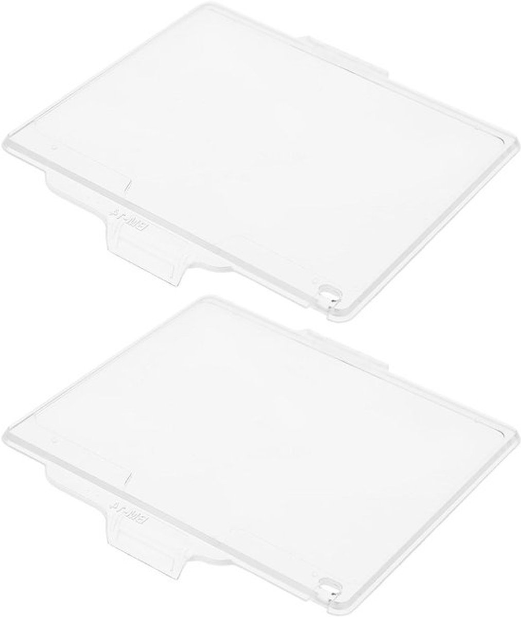 LCD-schermbeschermers - transparant - Nikon D600/D610 camera's - BM-14 - 2 stuks - plastic - compatibel - zwart