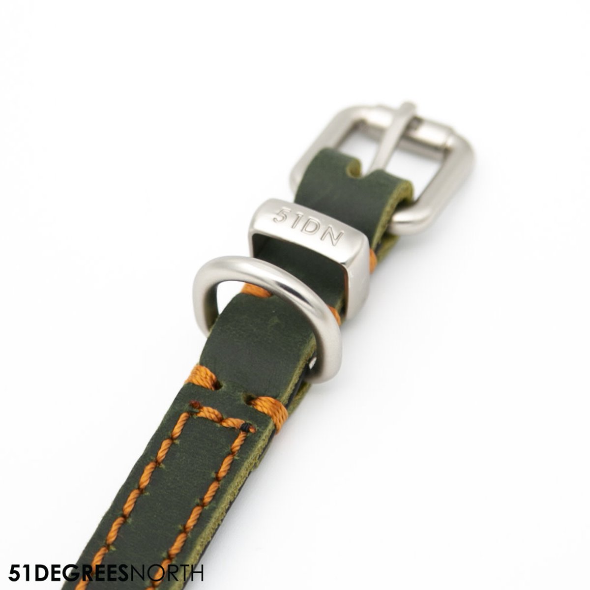 Milano - Collar - Contrast - Green - 25mm x 60cm