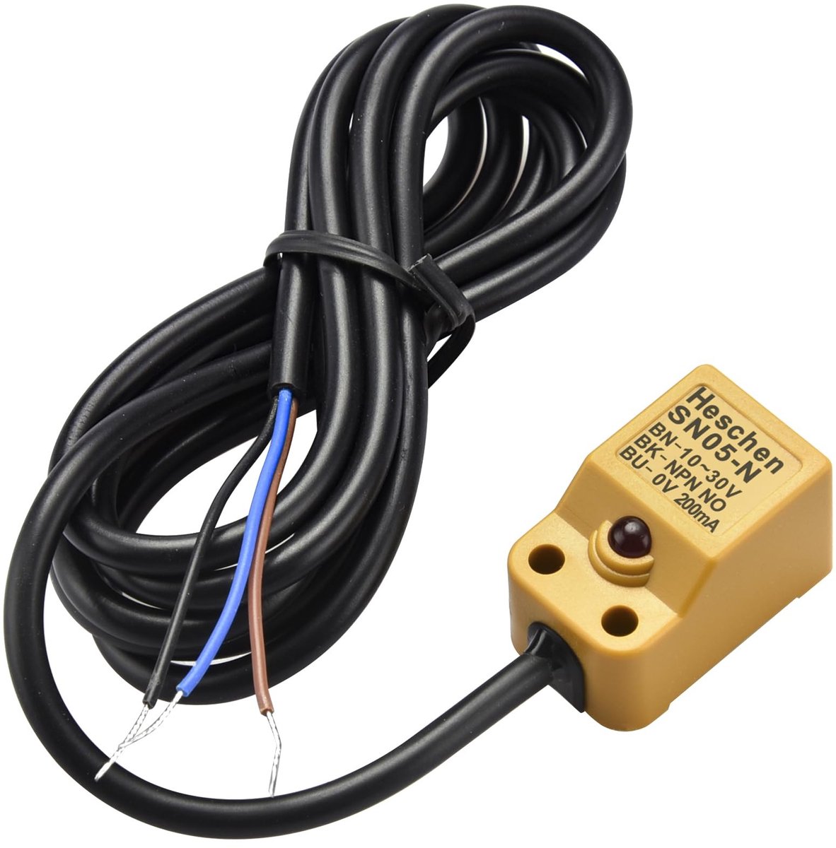 Dailygoody - Inductieve Nabijheid Sensor Schakelaar - 5mm Detector Afstand - 10-30VDC - Normaal Open (NO) - 3 Draad - Geschikt voor Diverse Toepa