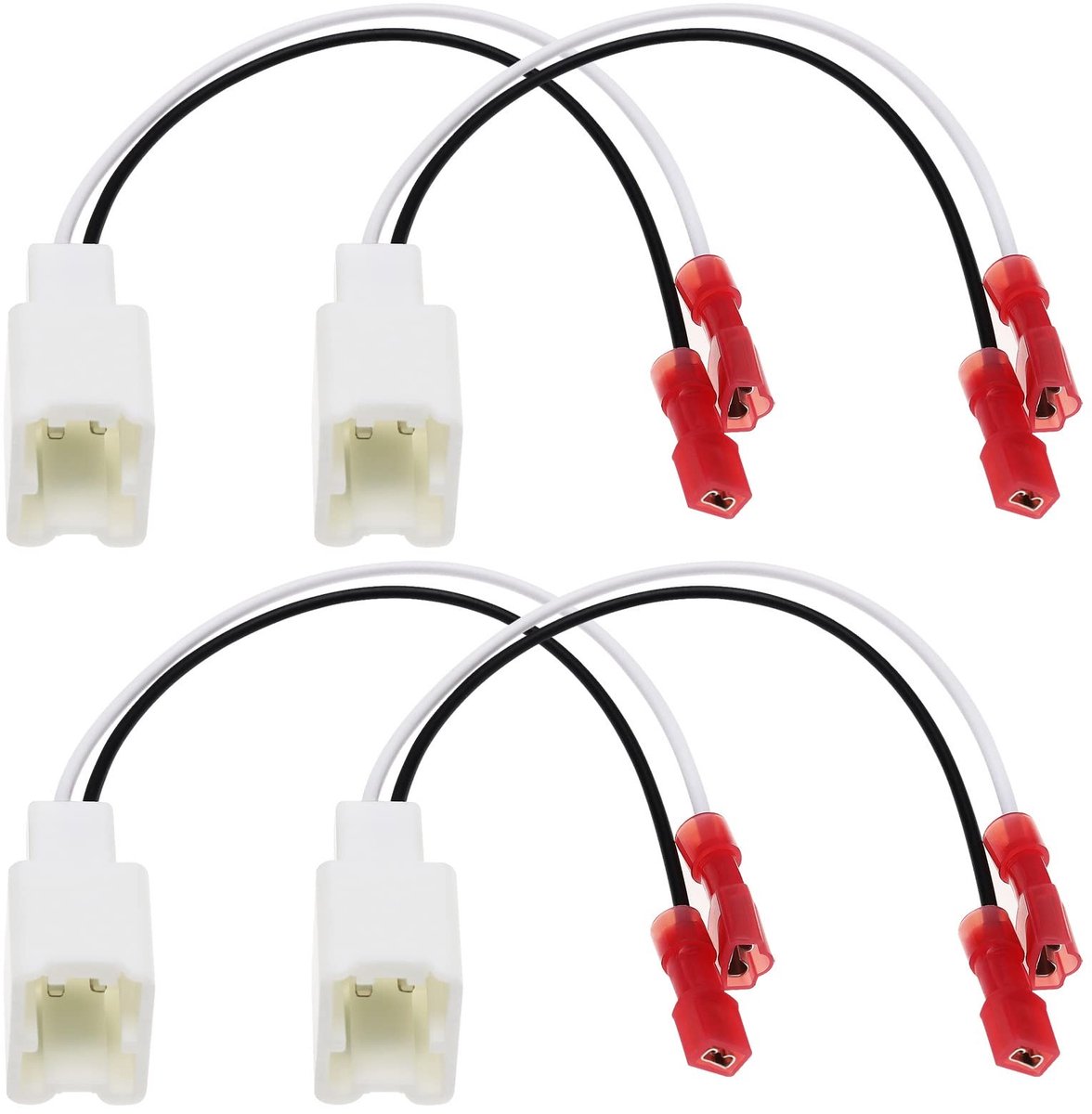 Dailygoody - Auto Speaker Connector - Harnas Adapter - Vervangingsset voor Nissan - Wit - Draad Kabel Connector - 4 stuks voor optimale geluidskwalite...