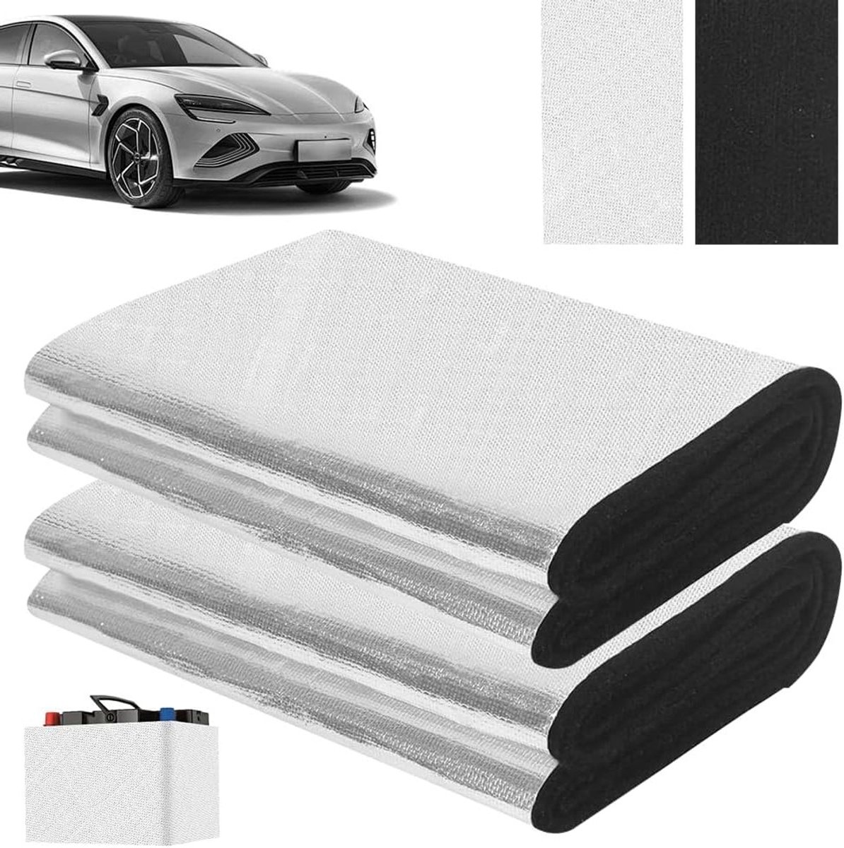 Isolatiekit voor Batterijen - 3mm x 18x102 Isolatiemateriaal, Warmtebeschermer voor Auto's, Motorfietsen en Tuinmachines - Thermische Isolatie en Geluidsisolatie