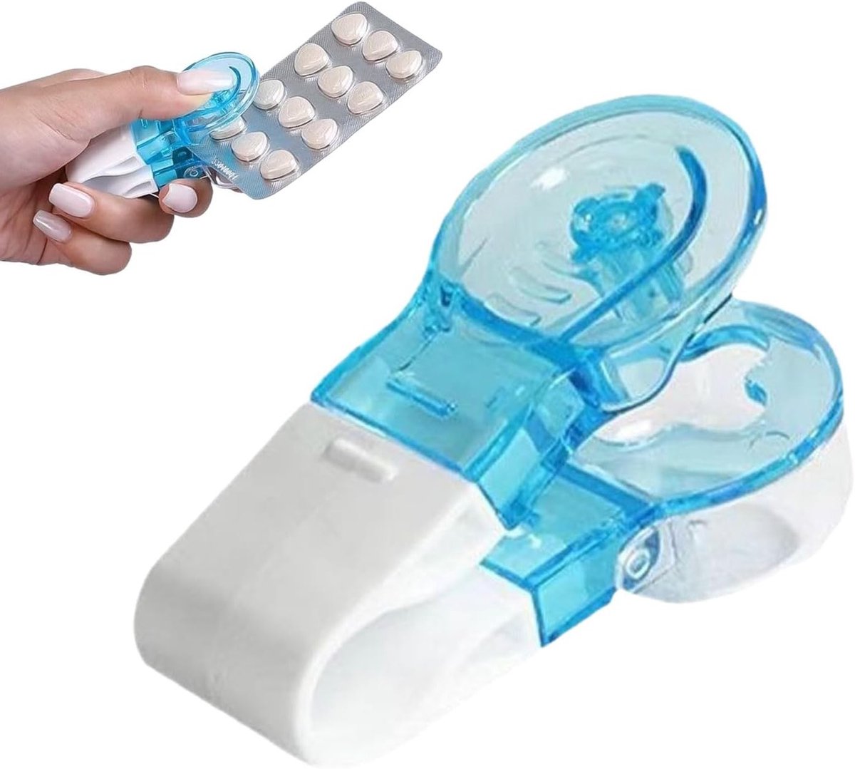 Draagbare pillenpopper voor blisterverpakkingen - Eenvoudige en hygiënische tabletdispenser voor medicatie, ideaal voor ouderen en mensen met beperkte handfunctie
