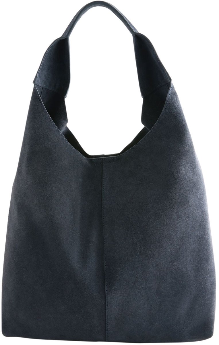 Next - Dames - Leren slappe schoudertas - Blauw