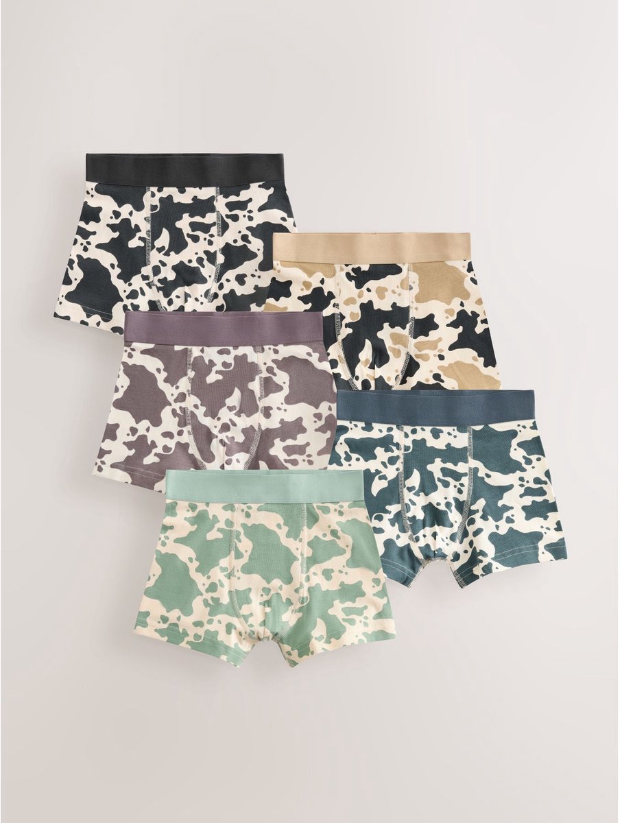 Next - Jongens - Set van 5 junior boxershorts - Bruin
