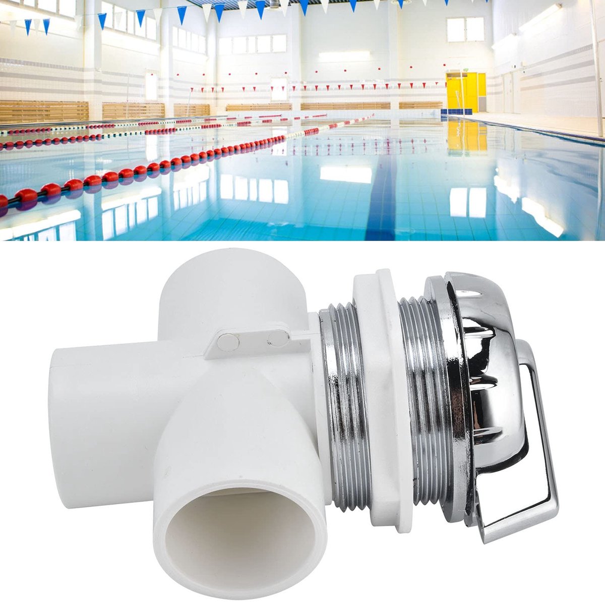 Dailygoody - Converter Met Dubbel Gat - Spa-waterafleider - Rustgevend Toevluchtsoord - Kunststof - Massagewater - Geschikt voor Zwembad