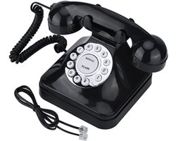 Dailygoods - Vintage telefoon - Retro corded desk phone - Unieke decoratie - Klassieke uitstraling - Ideaal voor thuis en kantoor - Vintage look - Gar