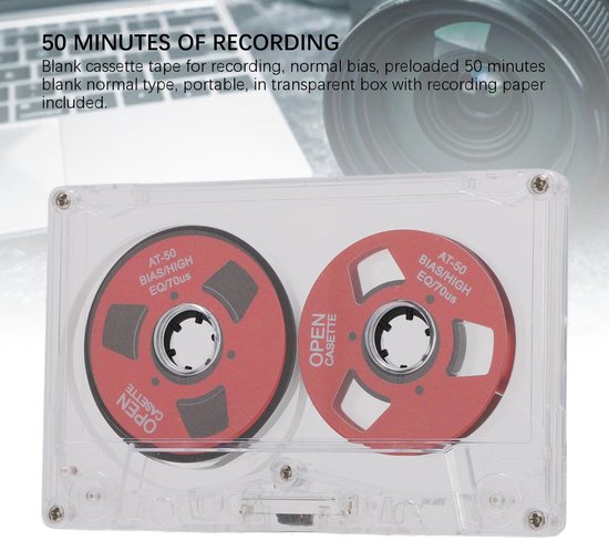 Store_8 - Reel to Reel Cassetteband - Dubbelzijdig - 50 minuten opnametijd - Transparante doos - Ideaal voor muziekopname - Geschikt voor audiolief... van Merkloos — afbeelding 3