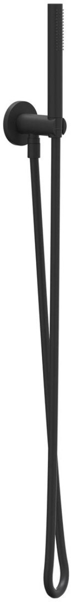 IVY Glijstangset met Handdouche Rond Satin Spray - Doucheslang 150 cm - Mat Zwart