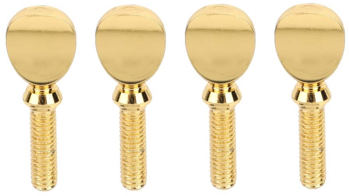 Dailygoody - Saxofoon Mondstuk Ligatuur Schroef - 4 Stuks C64 - Goudkleurig - Geschikt voor Houtblazers - Ideale Onderdelen voor Saxofoon
