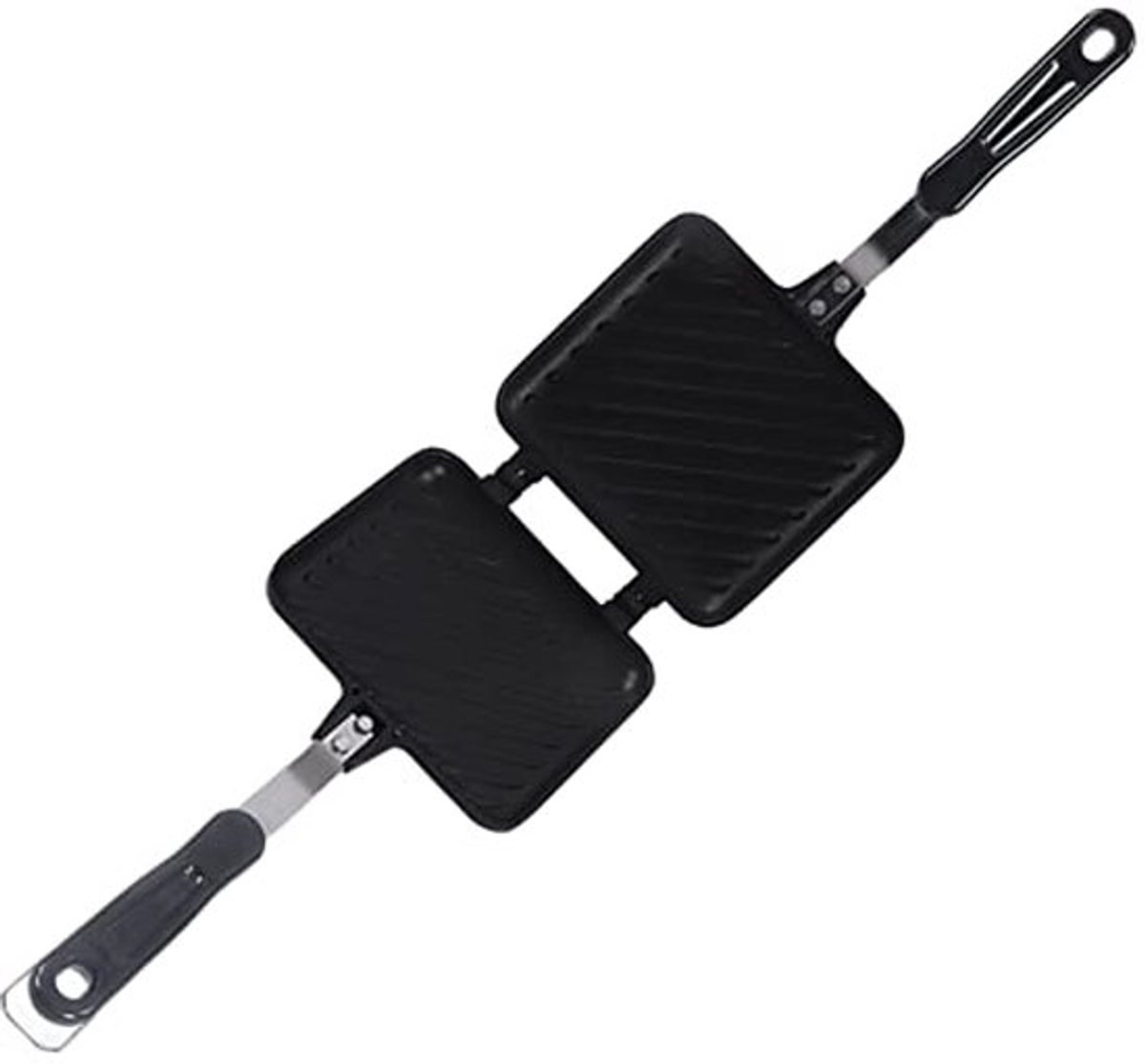 Panini Maker, Eenvoudige bereiding van loempia's, Dubbelzijdige ovenschaal met platte pan met antiaanbaklaag, Panpatroon, Rooster