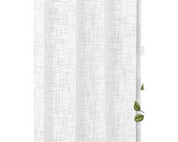 Linnen Gordijnen - Kunstlinnen Draperieën - Woonkamer Aankleden - Natuurlijke Textuur - 350 cm Lengte - Kleur 1