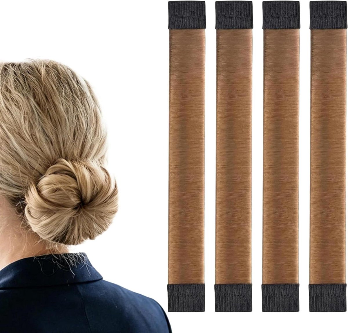 Haar Accessoire Set - Knot Maker - Haar Stijlen - Verstelbaar Frame - 2 Stuks - Bruin