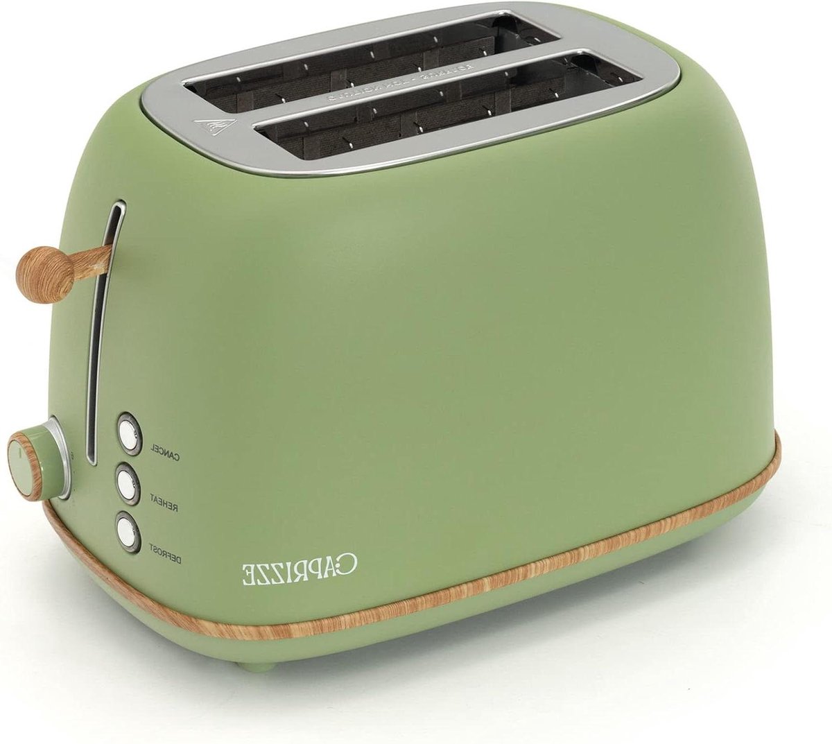 Broodrooster - Toastapparaat - Ontbijt Maken - Extra Brede Sleuven - 6 Toaststanden - Mat Groen