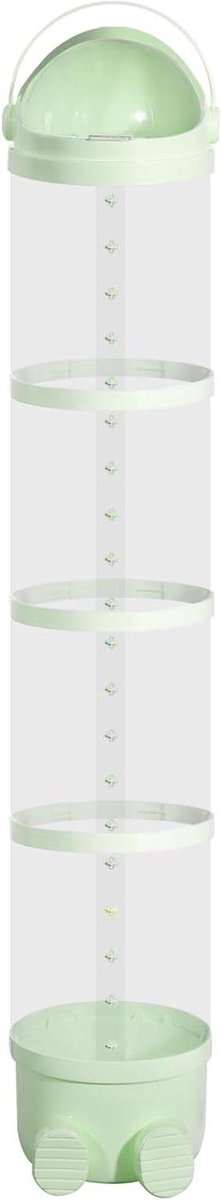Speelgoed Opbergbak - Opbergvat Kinderen - Ruimte Organiseren - Grote Capaciteit - 65 cm - Wit/Groen