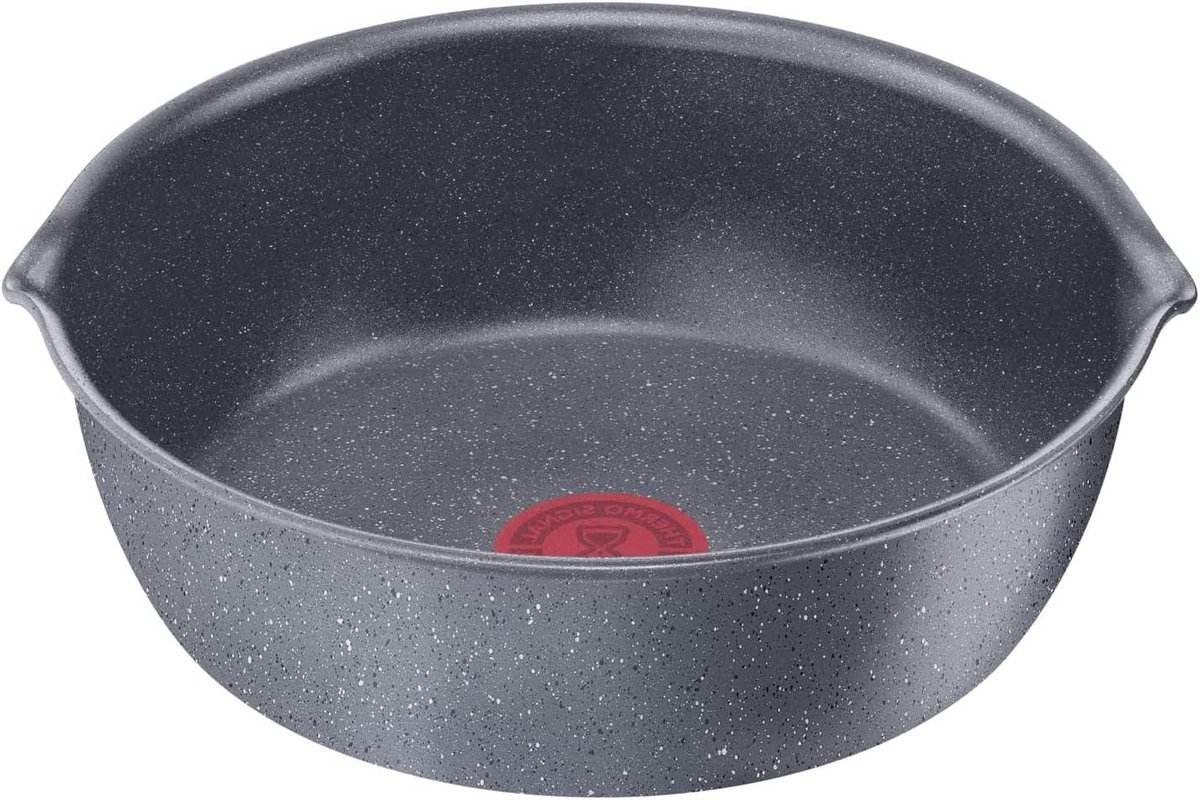 Koekenpan - Kookgerei - Veelzijdig Koken - Afneembaar Handvat - 22 cm - Grijs