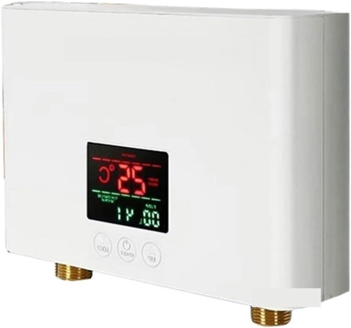 Elektrische Waterverwarmer - Directe Boiler - Direct Warm Water - Instelbare Temperatuur - 210x150x55mm - Wit