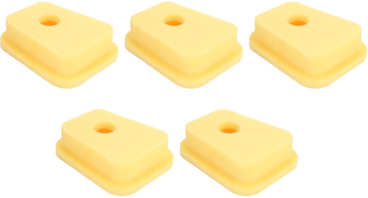 Verpakking van 5 schuimrubberen luchtfilters geschikt voor grasmaaiers en generatoren - geschikt voor Briggs & Stratton-modellen -