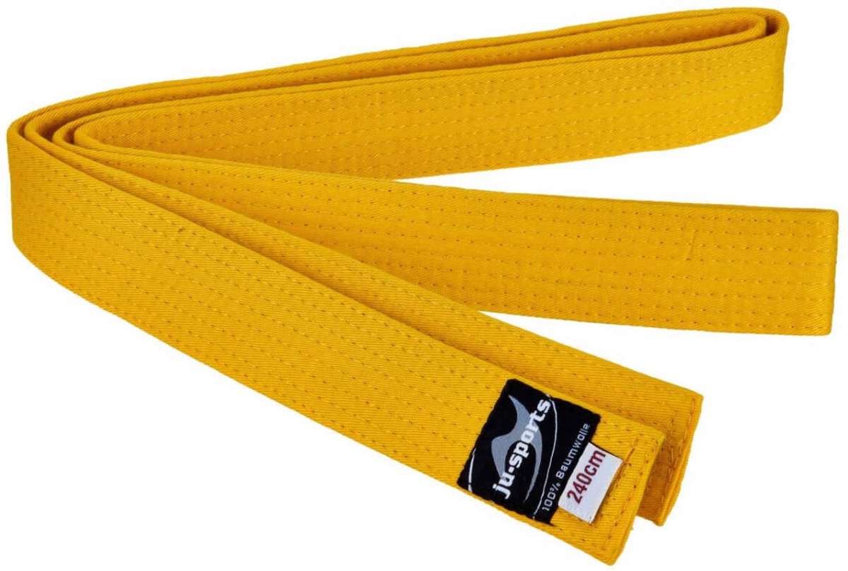 Ju-Sports Budo Band - Vechtsportband - Geel (Beschikbaar in verschillende maten)