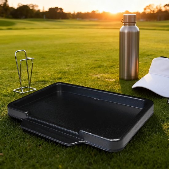 Golfbal Dienblad - Ballenbak Organizer - Golf Training - Scheidingswand - 50+ Ballen - Zwart — afbeelding 4