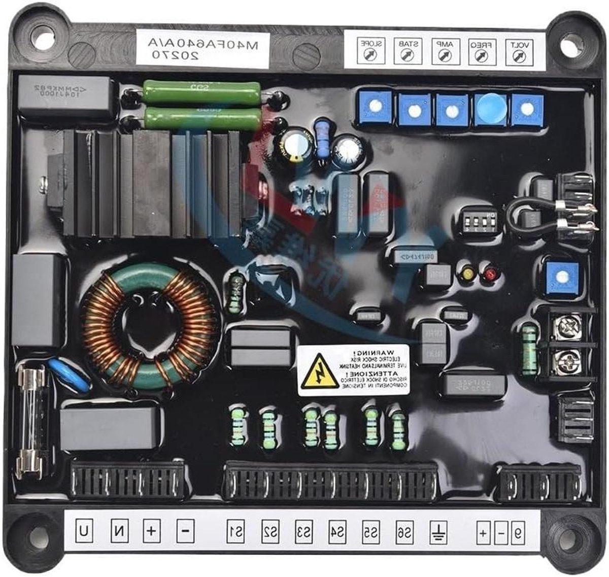 AVR Generator Onderdeel - Spanningsregelaar Generator - Stroom Stabiliseren - Driefase Synchroon - 1x1x1 cm - M40FA640A