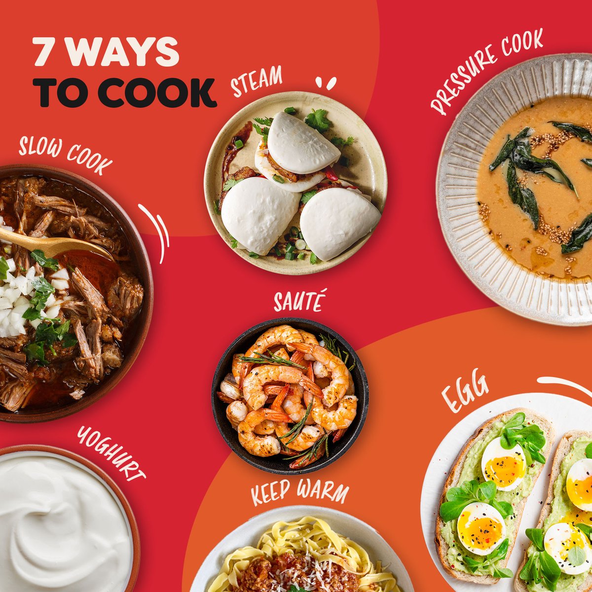 Instant Pot Rio XL 7,1L Multicooker - 7-in-1 Snelkookpan - Slowcooker - Rijstkoker - Stomer - 33% Meer Kookoppervlak - RVS Binnenpan - Tot 80% Energiebesparing – foto 7