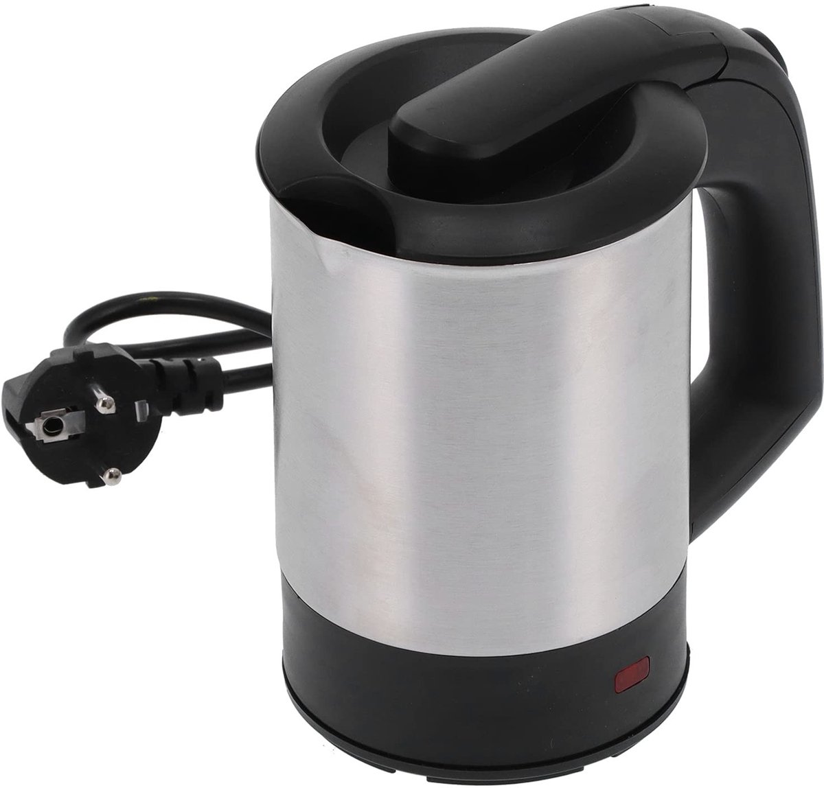OmGoods - Dailygoody - Elektrische Waterkoker - Roestvrijstalen Waterkoker - 1000W Warmwaterketel - Compact en Draagbaar - Automatische Uitschakeling - Ideaal v