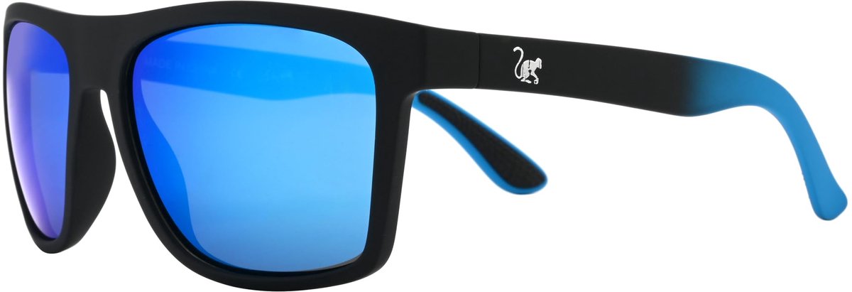 Unisex zonnebril - Floating / Gepolariseerd / UV400 / TPX (Zwart/Blauw)