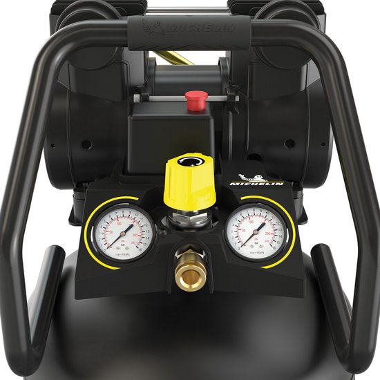 Michelin MX POP AIR 50V-2 SILENT - Staande stille olievrije compressor - 8 bar - 2.0 pk / 1.5 kW - 254 l/min - 50 l — afbeelding 2