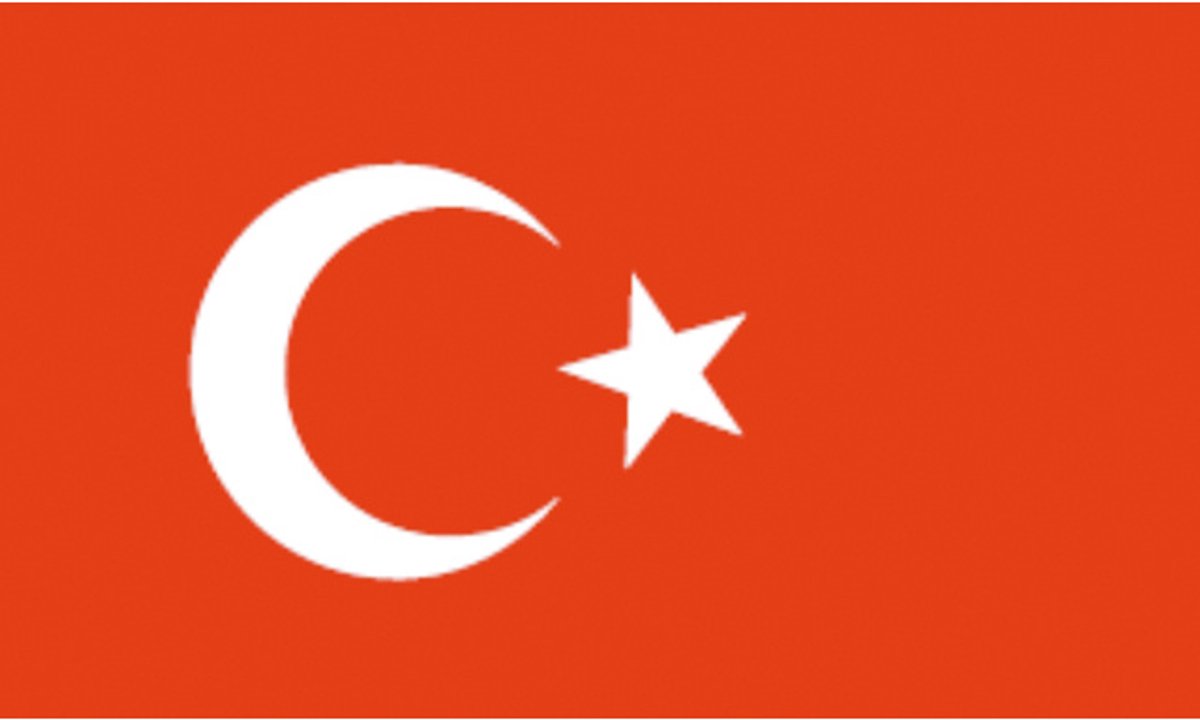 Turkse vlag 20x30