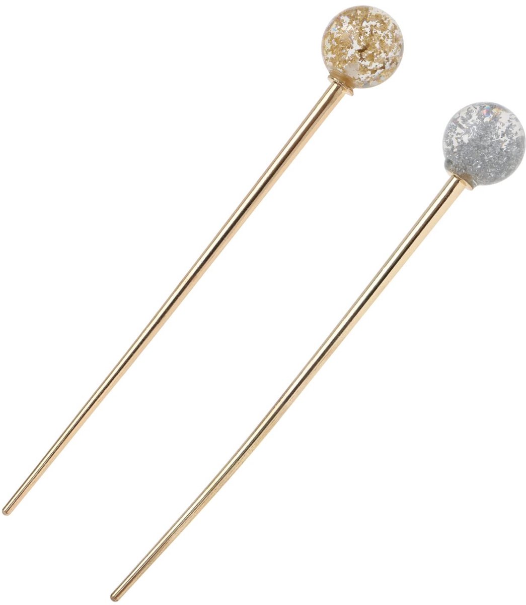 Solidchoice - Dailygoody - Haar Stok - Metalen Haar Pins - Decoratieve Chignon Pins - 15 cm - Ideaal voor Lange Haar - Geschikt voor Meisje en Vrouw