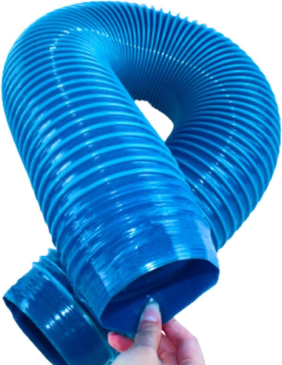 PVC Afzuigbuis - Stofslang Luchtbuis - Stofafzuiging Werkplaats - Flexibel PVC Materiaal - 9cm Binnendiameter - Blauw