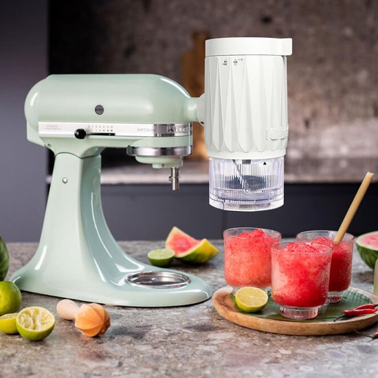 Shaving Ice Attachment - Sneeuw Cone Maker - Desserts Maken - Inclusief 10 IJsvormen — afbeelding 4