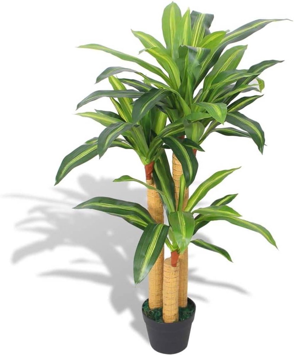 Kunstplant Drakenboom - Decoratieve plant - Interieur verfraaien - Levensechte details - 100 cm - Groen