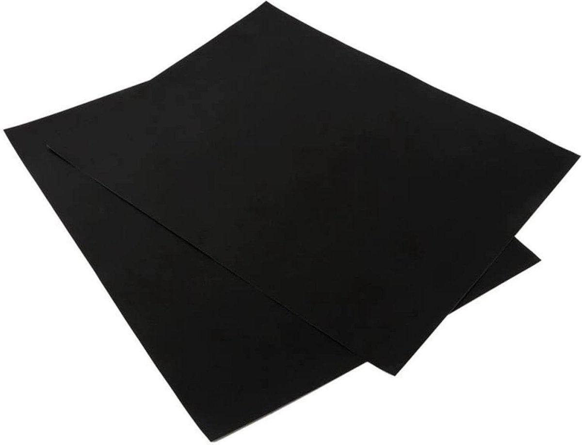 BBQ Grill Mat - Bakmat Oven Mat - Barbecue Koken - Voorkomt Aanbakken - 33 x 40 cm - Zwart