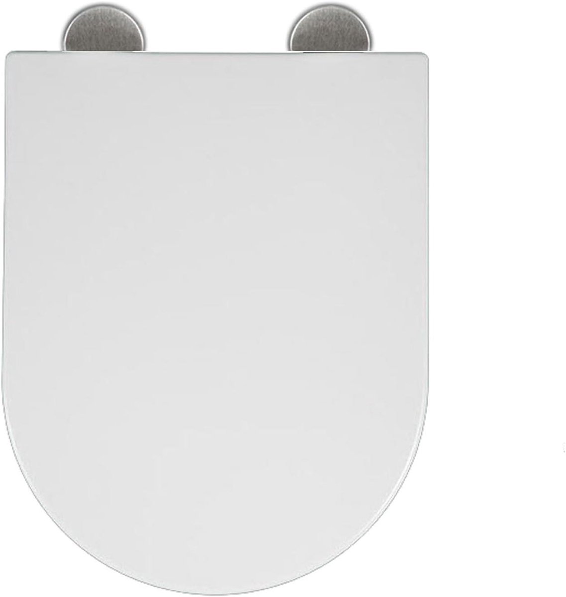 Toiletbril - WC-bril toiletdeksel - Hygiënisch Werken - Softclose mechanisme - 36 x 46 cm - Zwart