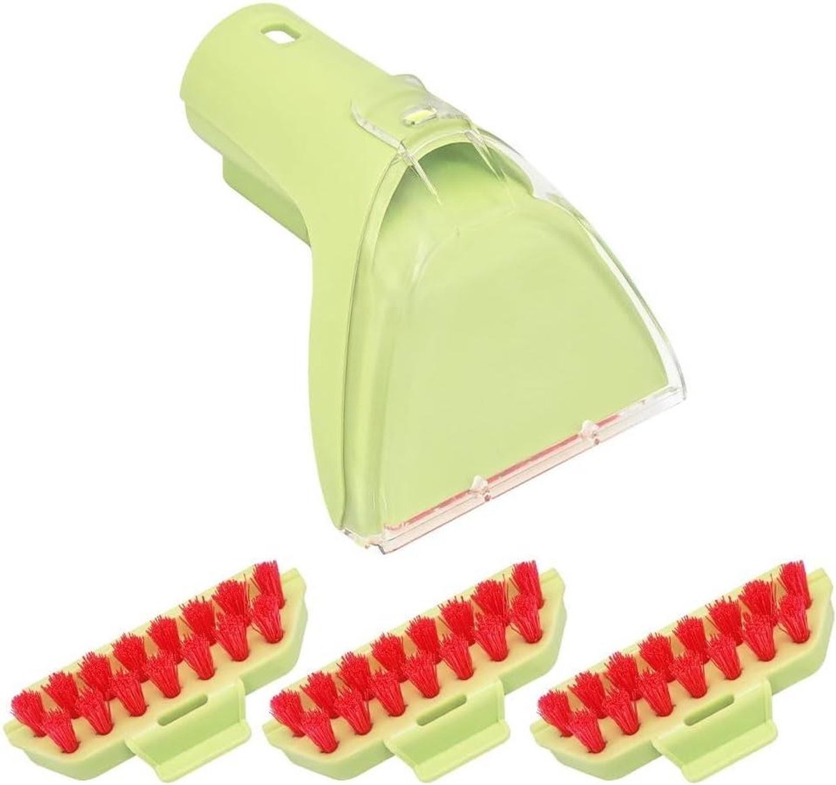 Vlekkenborstel Tapijtreiniger - Bekledingsgereedschap Reiniger - Hardnekkige Vlekken Verwijderen - Exacte Model Compatibiliteit - 4 inch - Groen