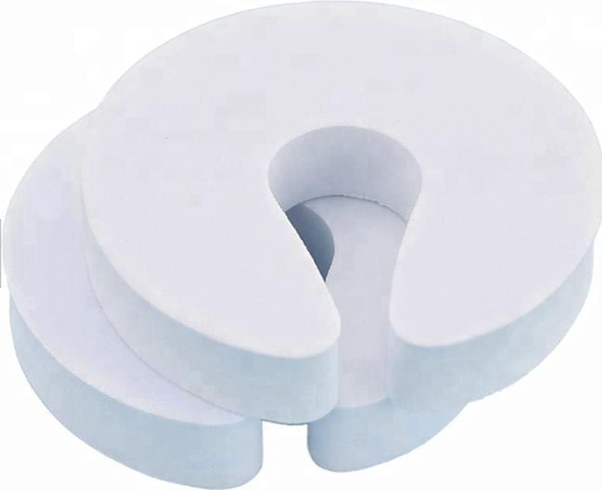 Deurstoppers - Vingerbescherming Deur - Kinderen Beveiligen - Flexibel Schuimstof - 4 Stuks - Wit