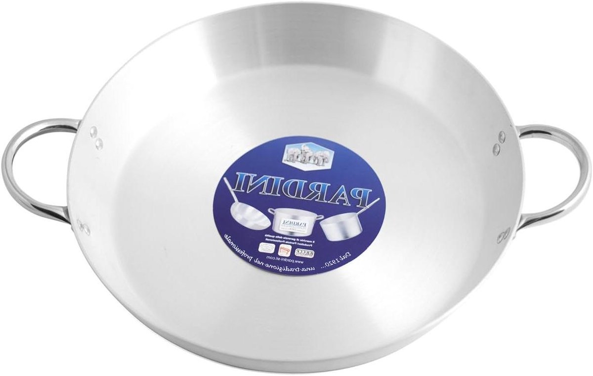 Steelpan met handgrepen - Kookpan - Langzaam koken - Twee handgrepen - 28 cm - Grijs