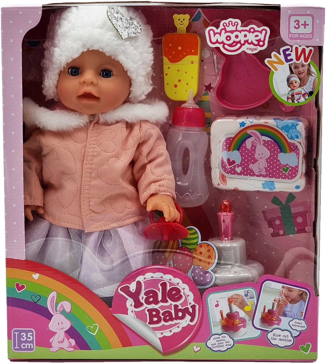 WOOPIE ROYAL Interactieve Pop Zosia Verjaardag 35 cm + Accessoires