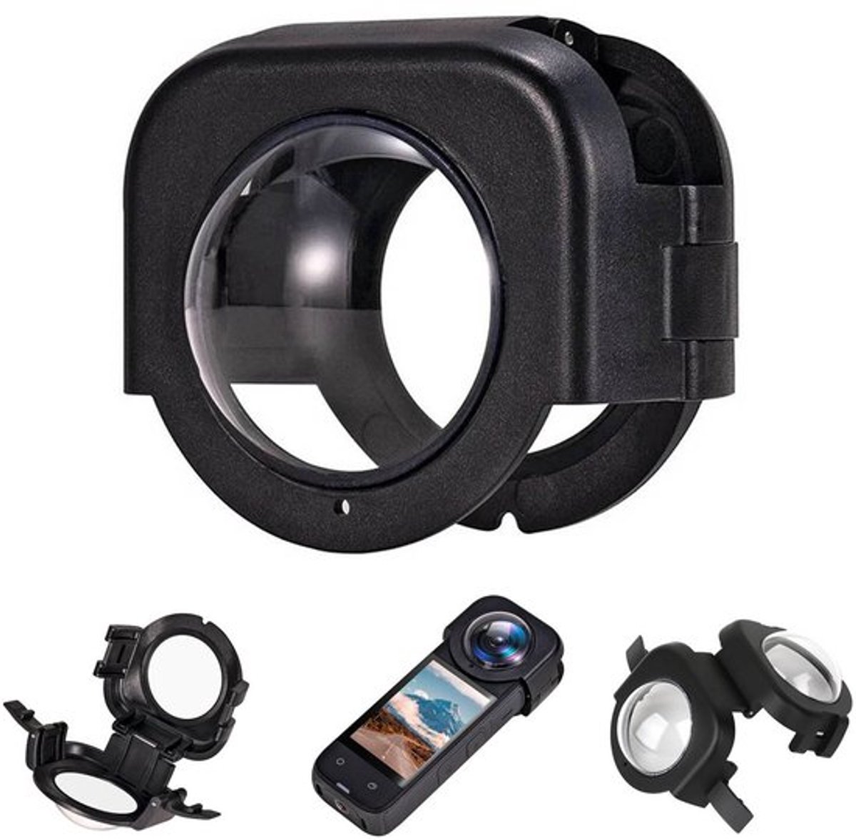 Geschikt voor Optische coating van plastic, beschermende lensdop Geschikt voor Insta360 X4-camera