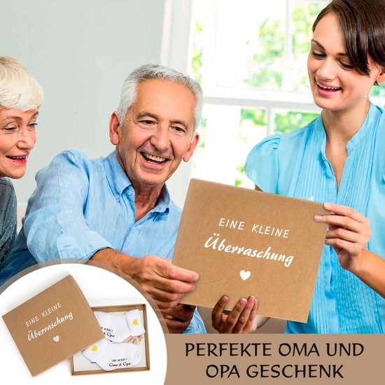 Zwangerschap Aankondiging Cadeauset voor Aanstaande Opa en Oma - Sokken en Kaart van Merkloos — afbeelding 4