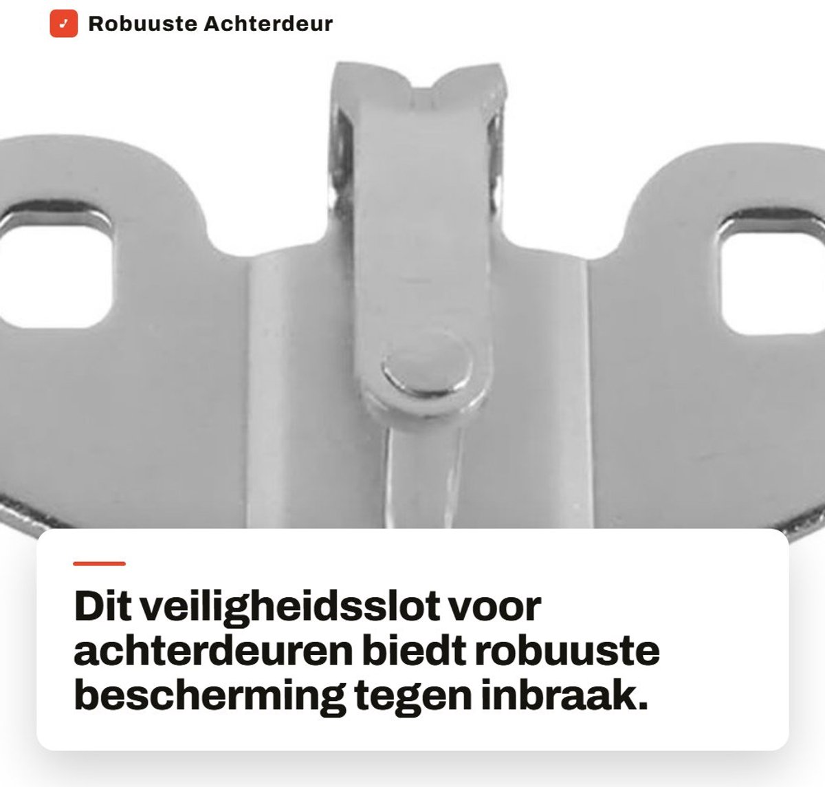 Dailygoods- Afscherming Robuuste Constructie - Afschermingsgesp - Inbraakbeveiliging - Achterdeur - Beveiliging - Voor Auto's met Onderdeelnummer 134 573 60 80 - Achterdeurslot