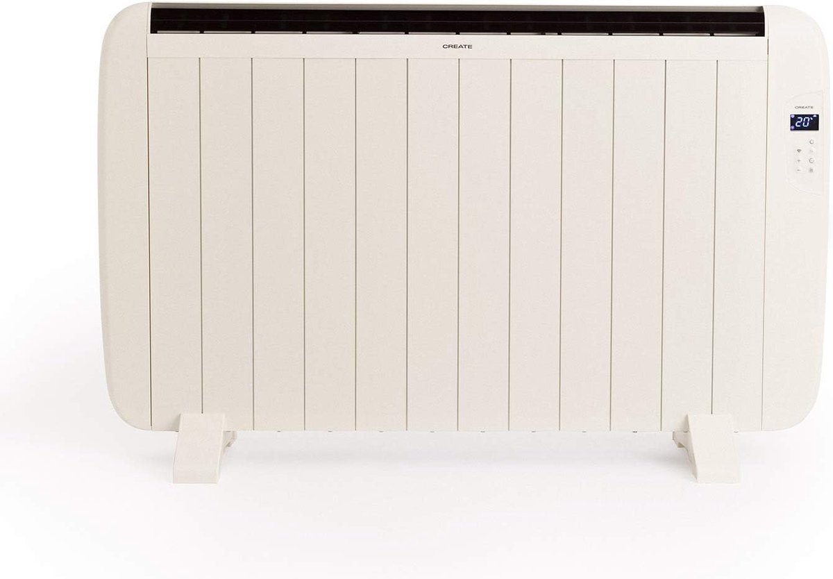Elektrische Convector - Verwarming Paneel - Ruimte Verwarmen - Wifi Bediening Timer - 2000W - Wit