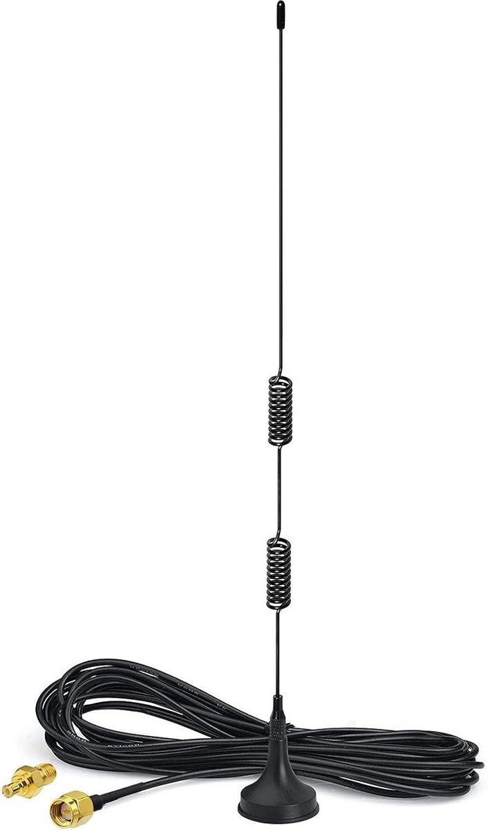 Dual Band Antenne - Radio Ontvanger - Signaal Verbetering - Magnetische Basis - 7dBi Gain - Zwart