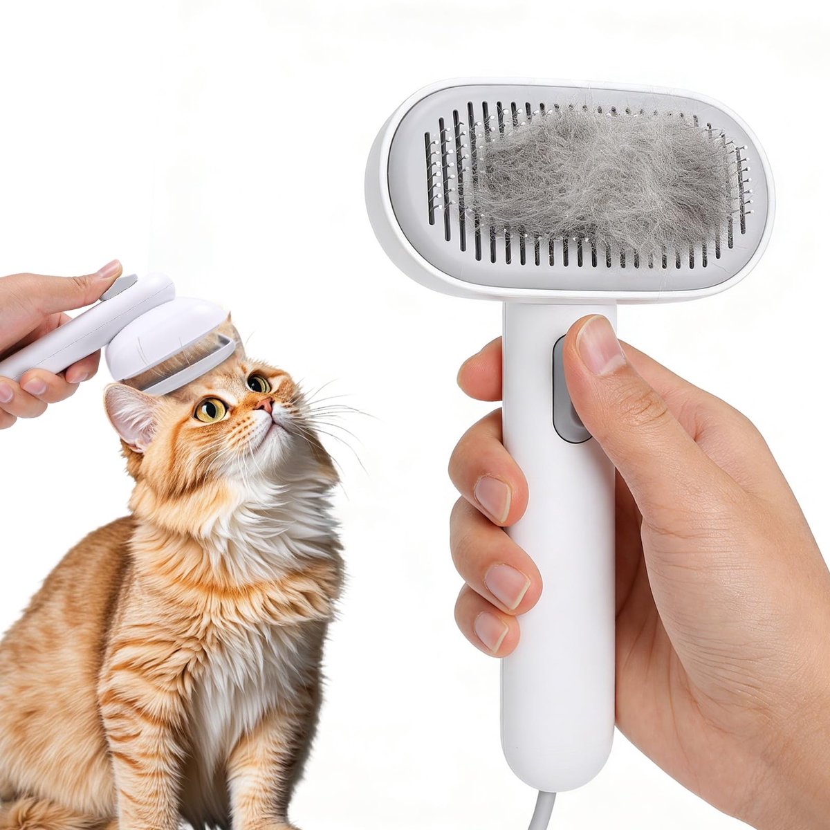Dailygoods- Vachtborstel Zelfreinigend - Kattenborstel - Hondenborstel - Slickerborstel - Vachtverzorgingsgereedschap - Huidvriendelijk - Dierenborstel