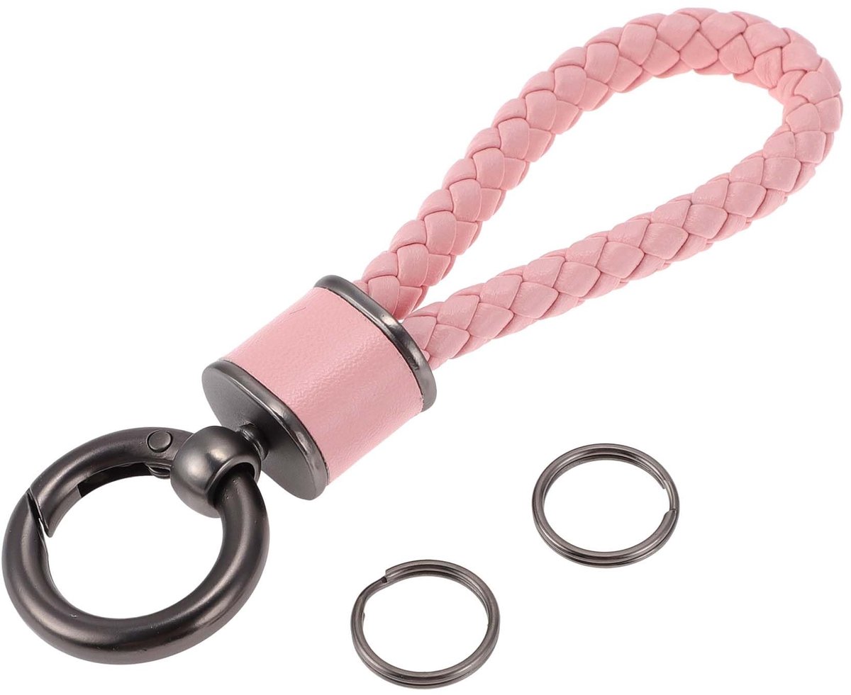Dailygoods- Sleutelhanger Kunstleer - Autosleutelhanger - Sleutelhanger met Ring - Sleutelhanger voor Vrouwen - Roestbestendige Zinklegering - Elegant Design - Autosleutelring