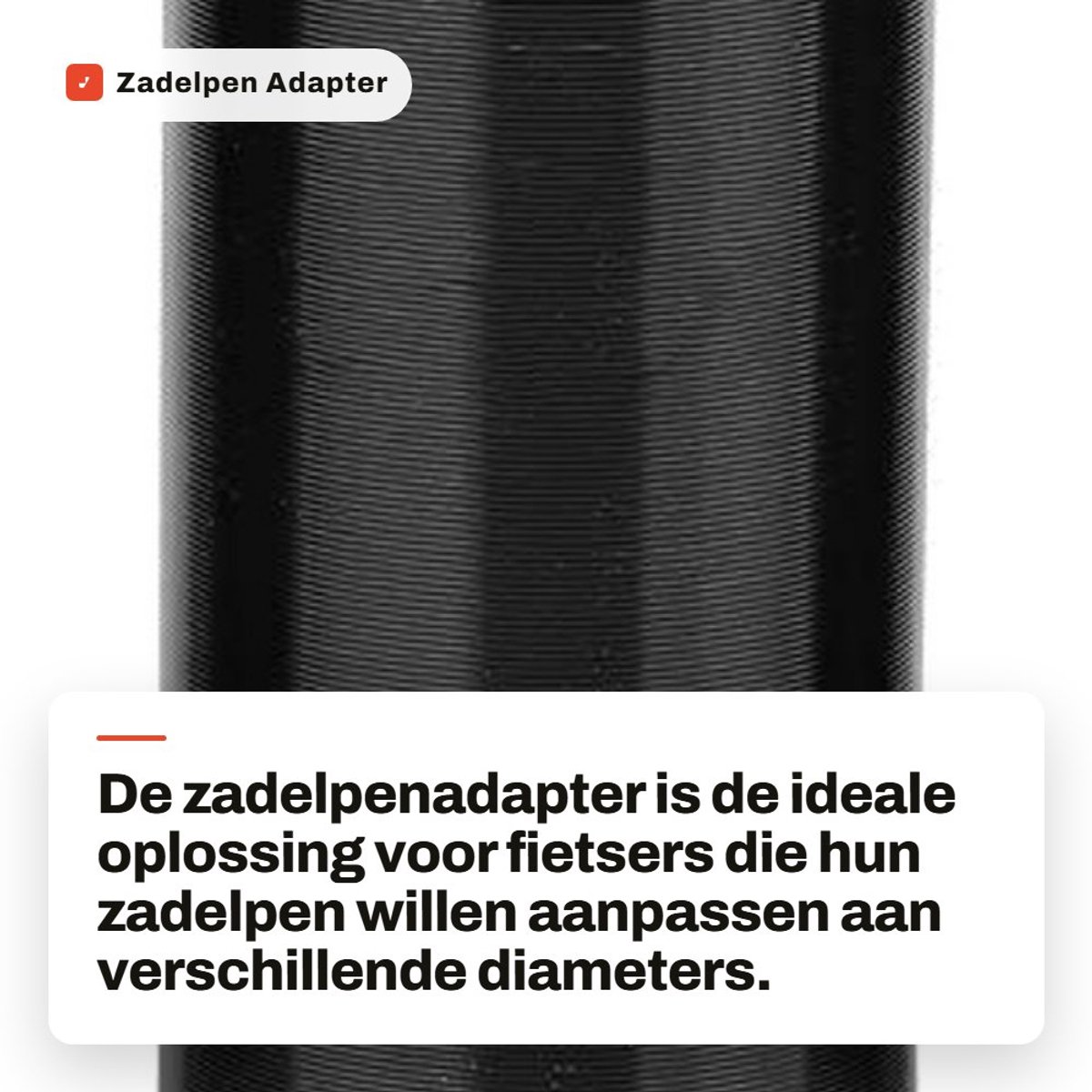 Dailygoods - Zadelpen Adapter - Aluminiumlegering - Eenvoudig te installeren - Zadelpen Vermindering - Geschikt voor Mountainbikes en Racefietsen - 27...