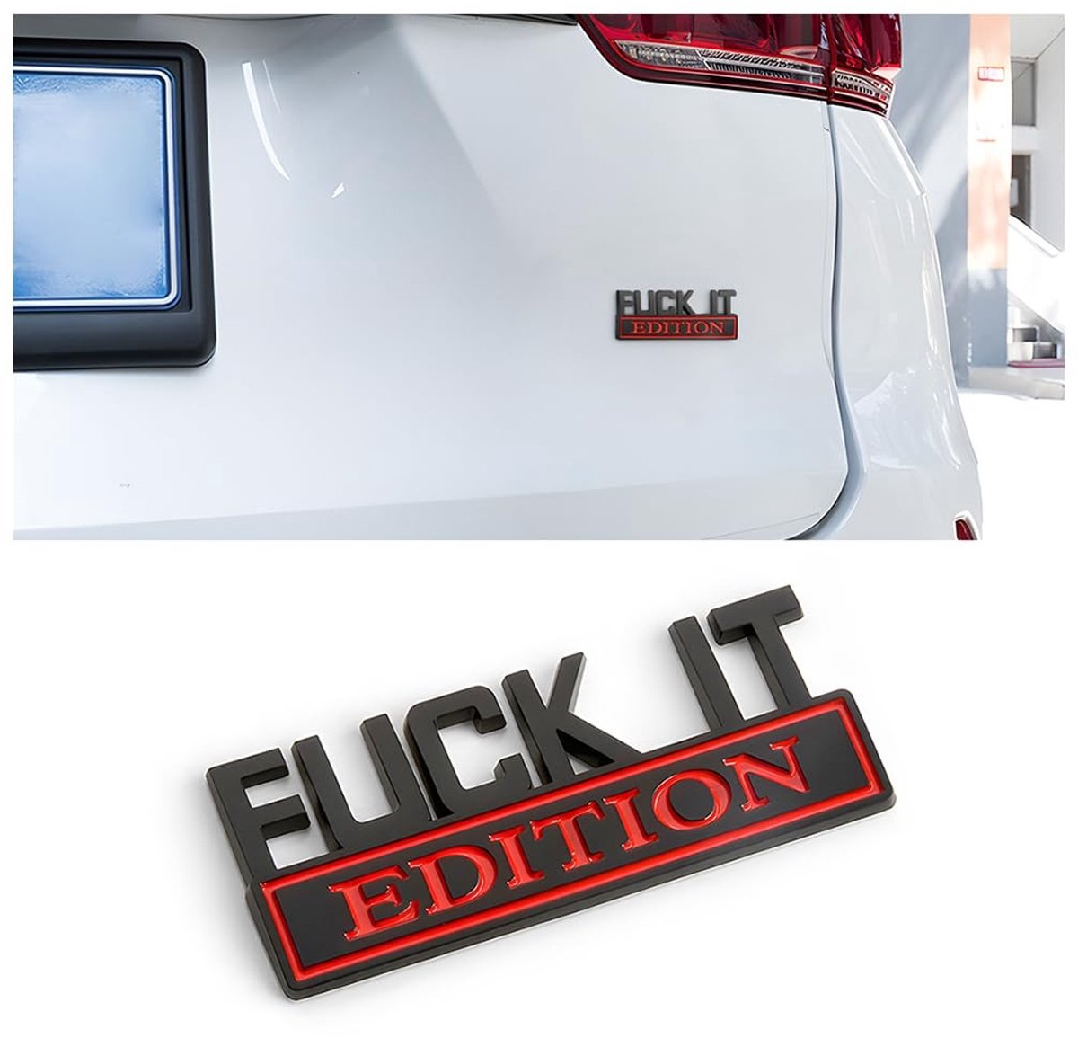 Dailygoods- Embleem 3D Auto Edition - Auto Sticker - Badge - Universeel - Zinklegering - Zelfklevend - 8 x 3 cm - Autosticker