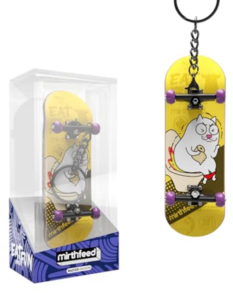 Vingerboard Sleutelhanger Mini skateboard Vaardigheden Verbeteren Natuurlijk Esdoornhout 10 cm Lengte Wiel